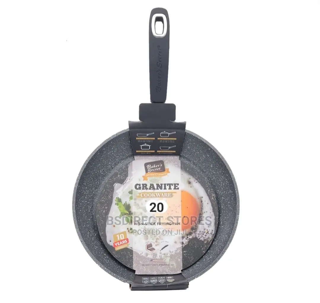 Baker's Secret Granite Stone Non- Stick Frying Pan Set of 3