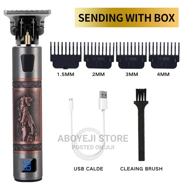 T9 USB Electric Hair Clipper Rechargeable Metal Hair