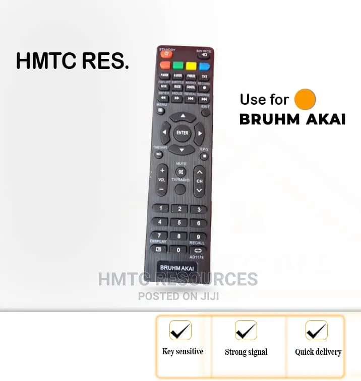 Remote Control for Bruhm and Akai Led/Smart Televisions