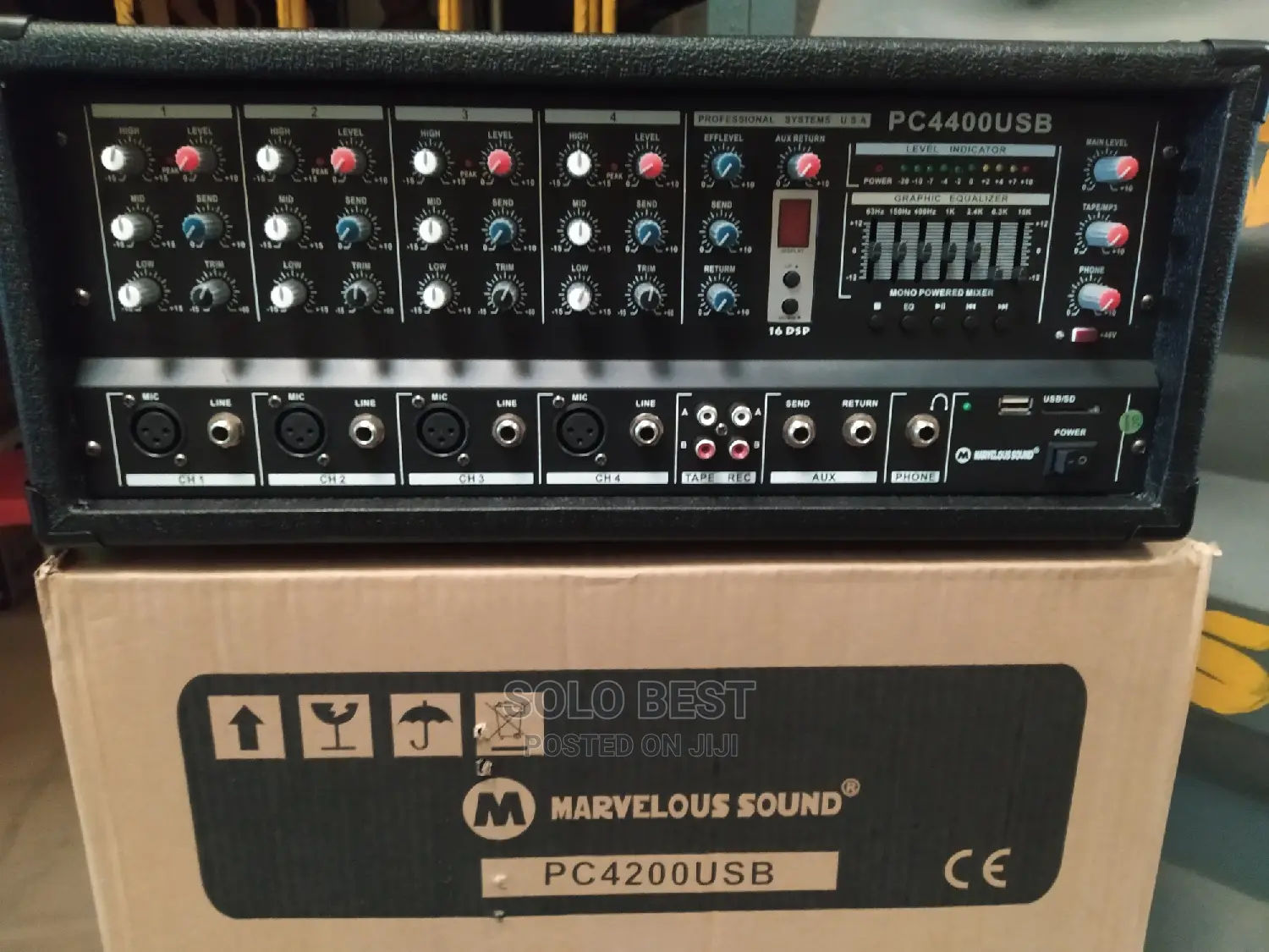 4 Channel Box Mixer Amplifier