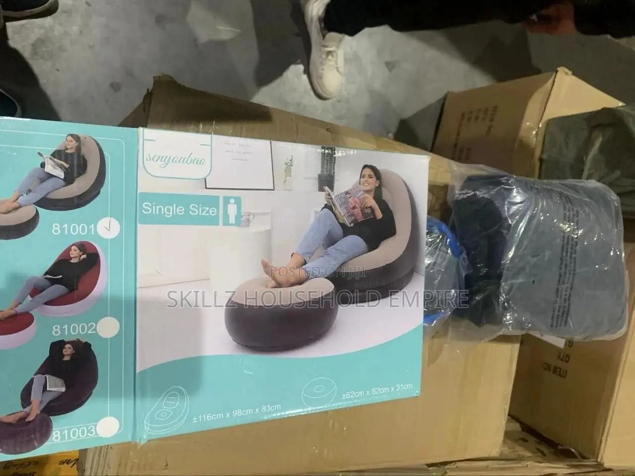 Inflatable Sofa Chair With Manual Pump