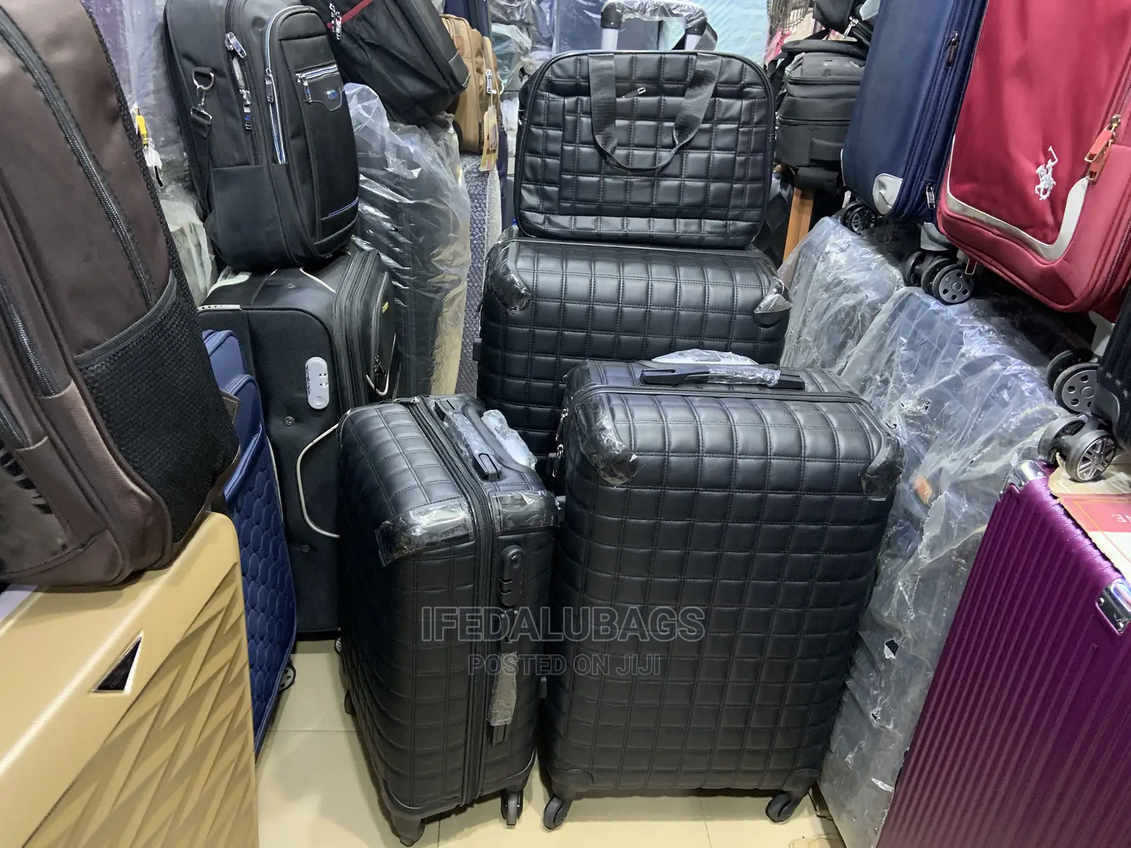 Set of Quality Leather Traveling Luggage
