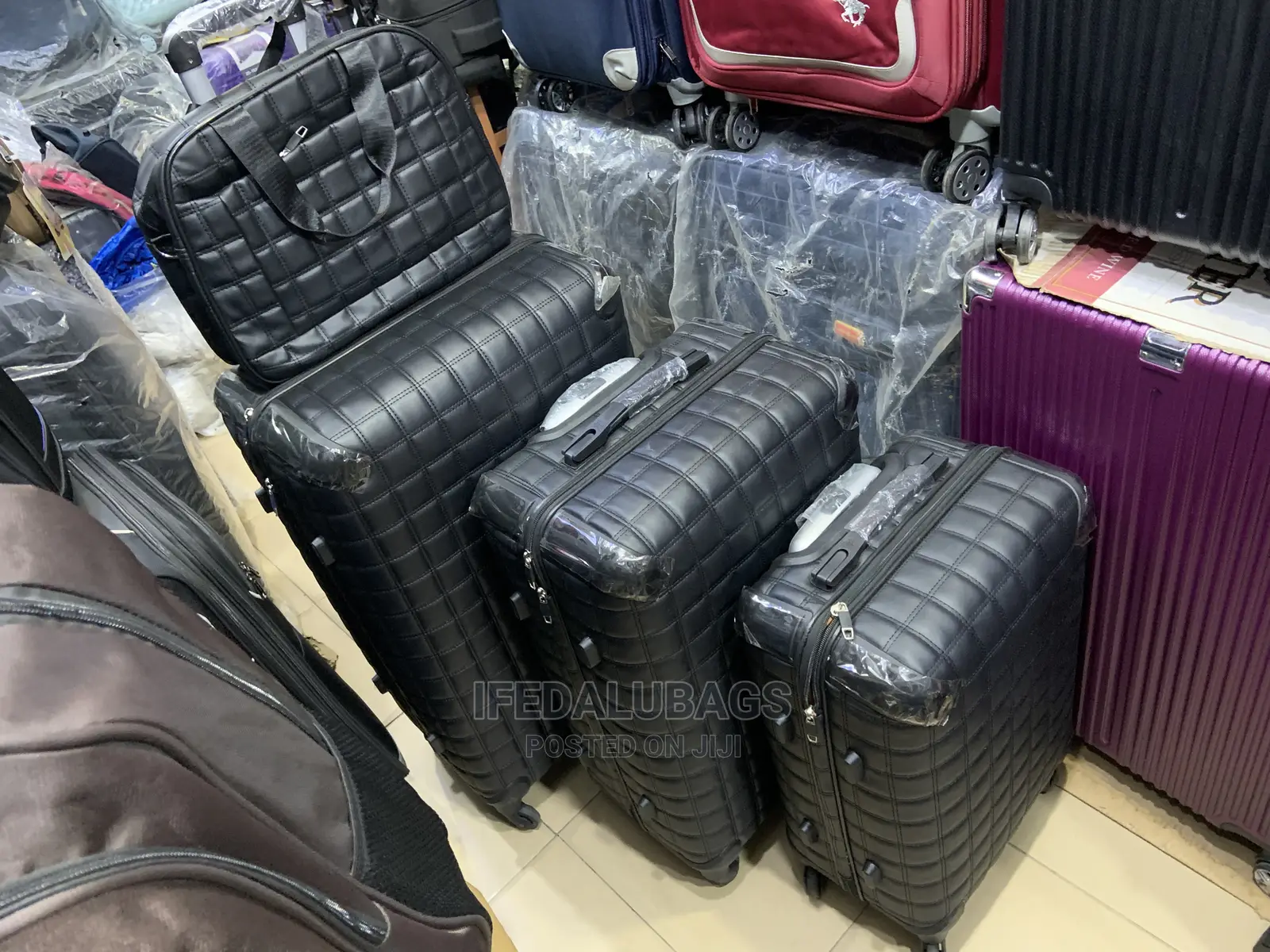 Set of Quality Leather Traveling Luggage