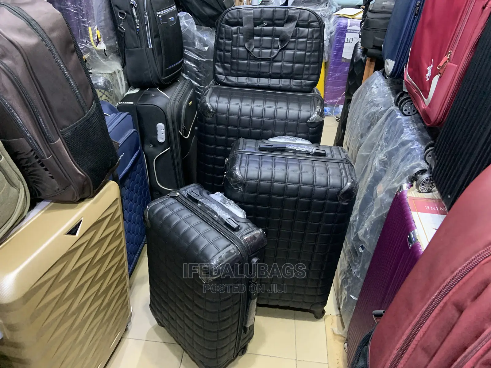 Set of Quality Leather Traveling Luggage