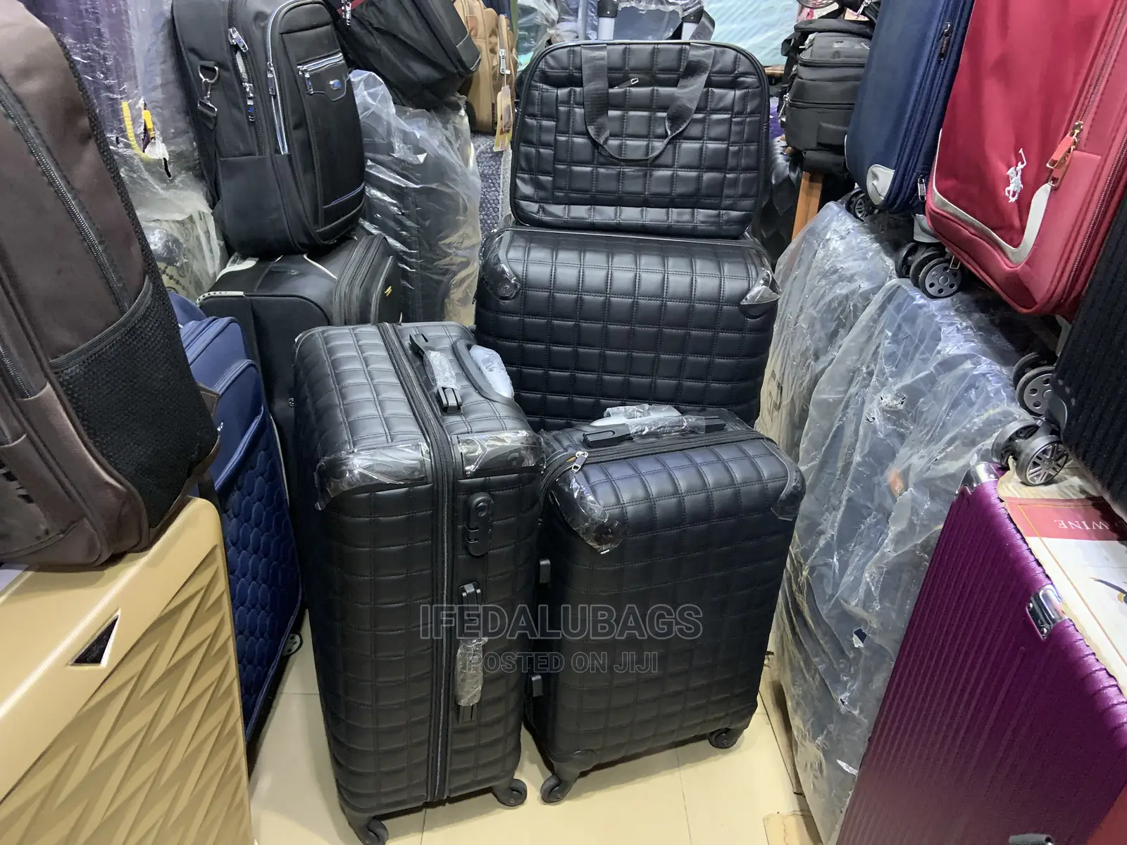 Set of Quality Leather Traveling Luggage