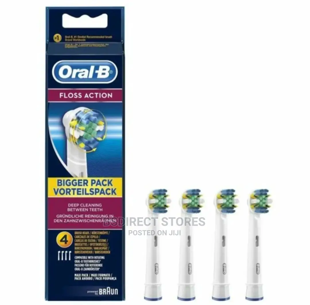 Oral- B Floss Action Electric Toothbrush Head Pack Of 4