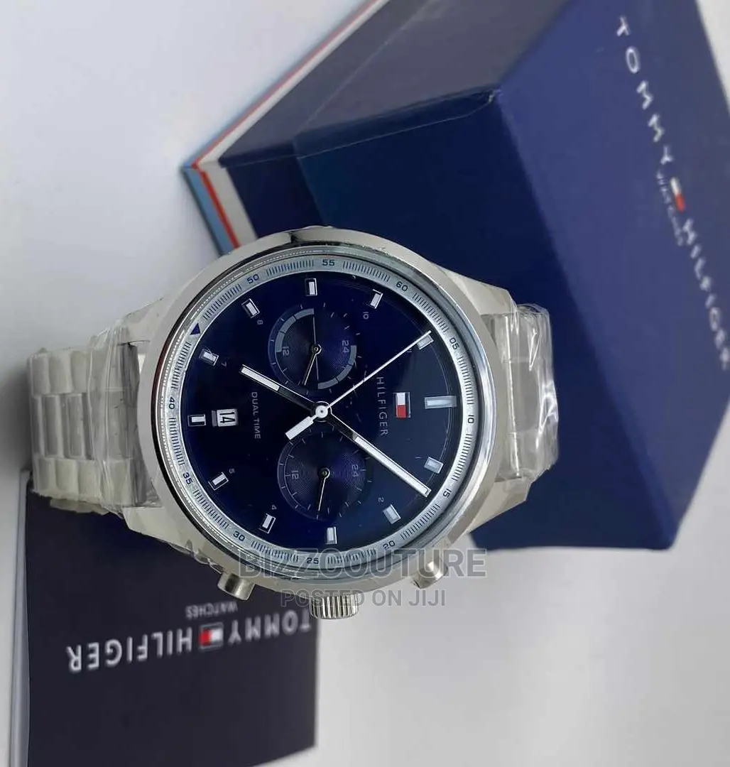 Original TOMMY HILFIGER Silver Steel Available in Store