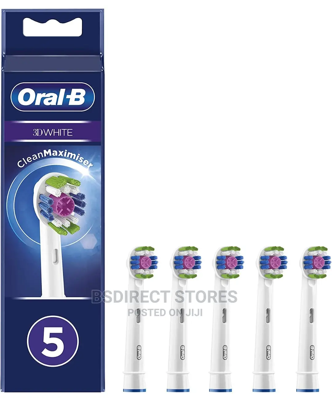 Oral- B 3D White Toothbrush Heads Clean Maximizer Pack of 5