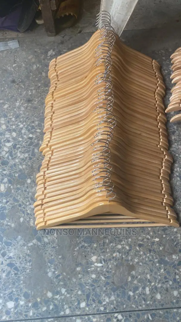 Sets of Brand New Wooden Clothes Hangers