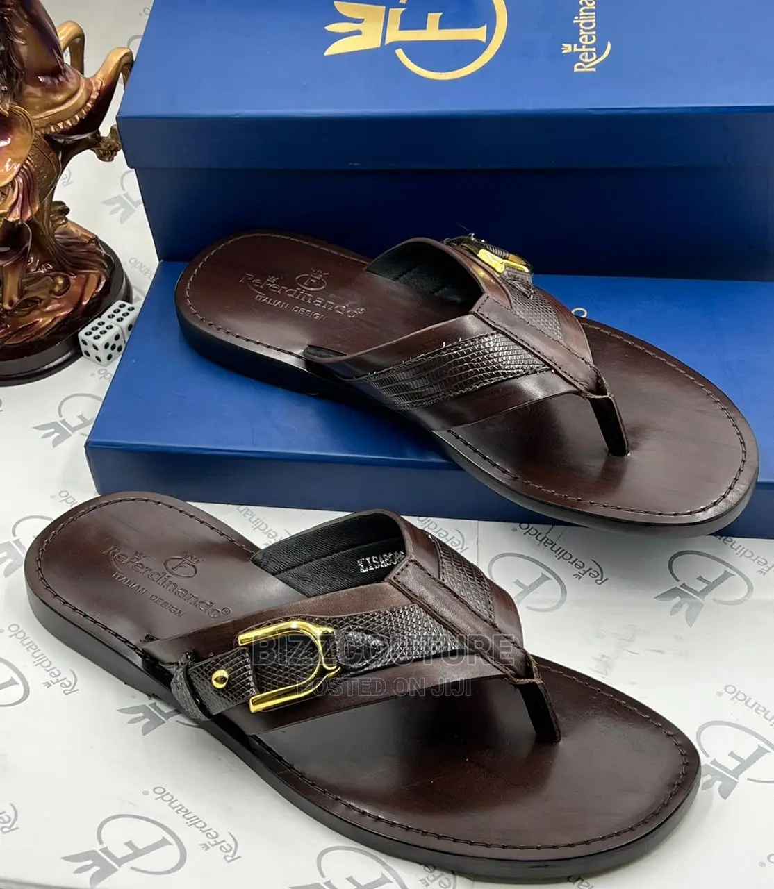 Original Italian REFERDINANDO Slippers Available in Store