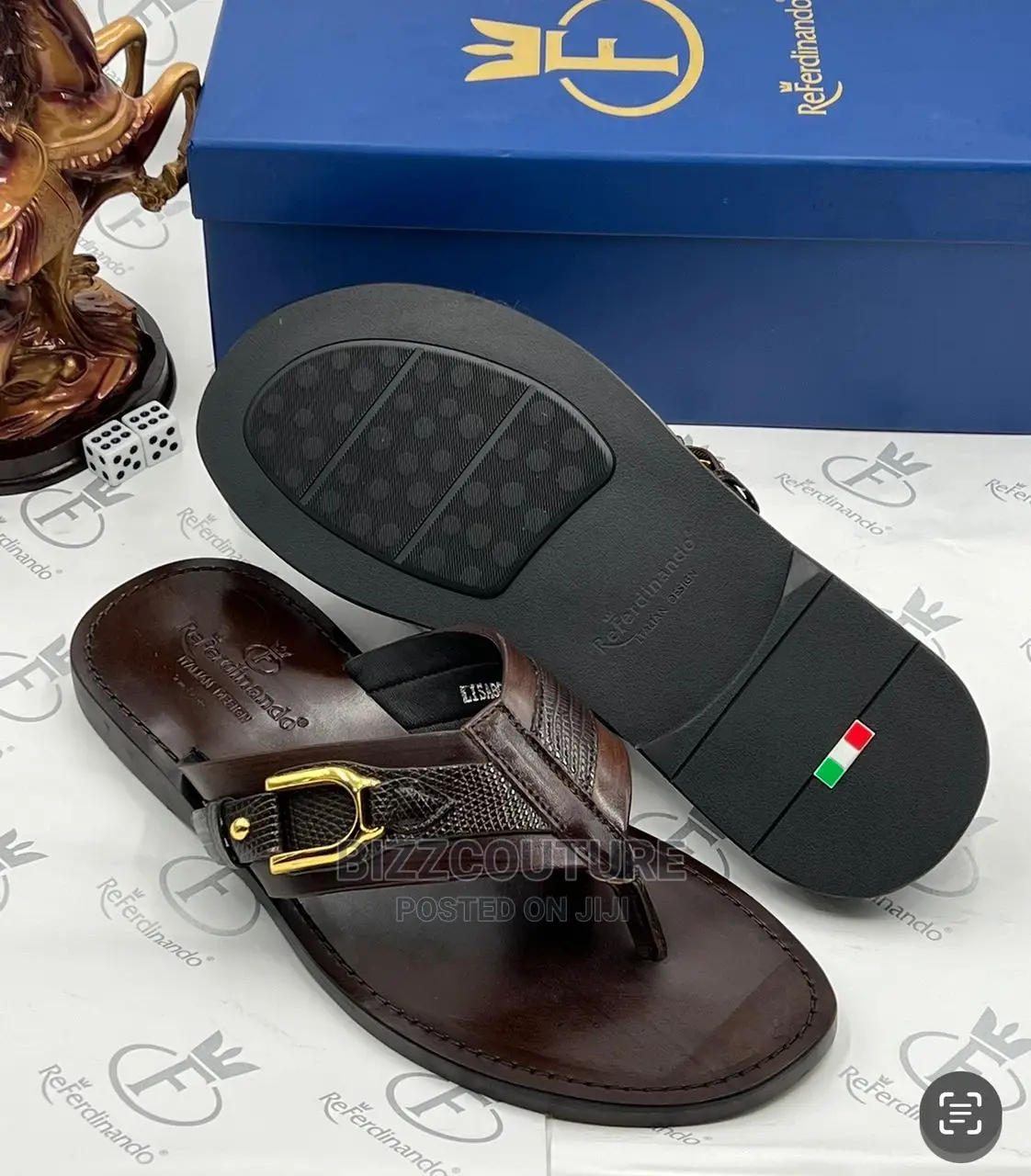 Original Italian REFERDINANDO Slippers Available in Store
