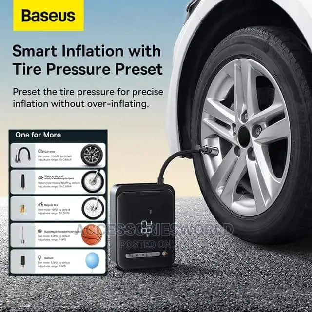 Baseus 2-in-1 Jump Starter Inflator Pump Super Energy