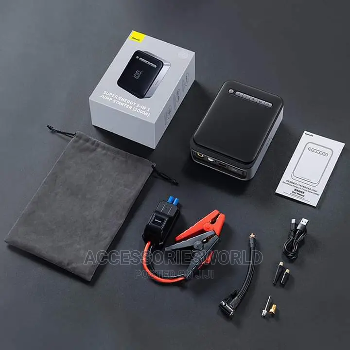 Baseus 2-in-1 Jump Starter Inflator Pump Super Energy