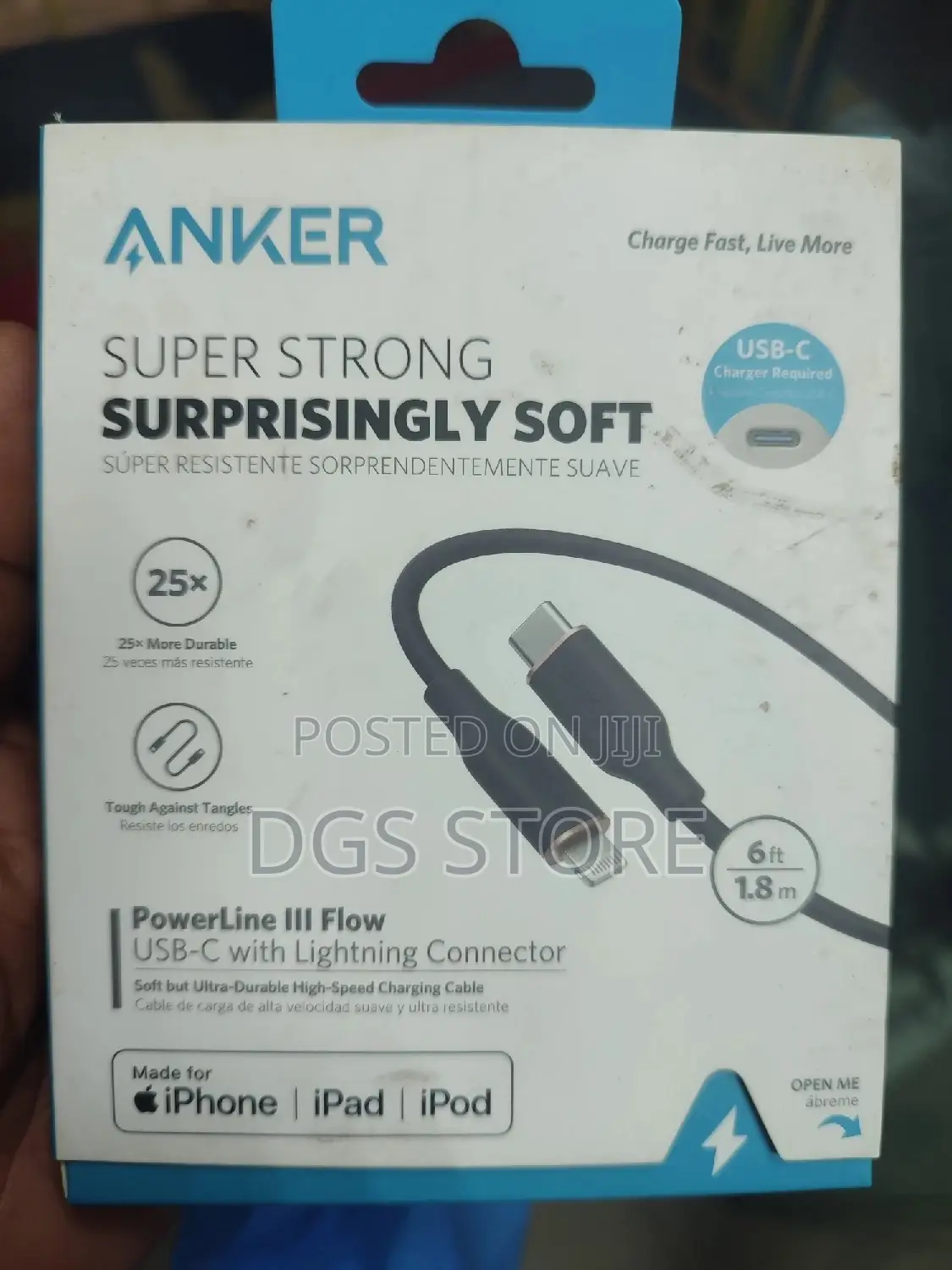 Anker Powerline LLL Flow Usb C to Lighting Cable