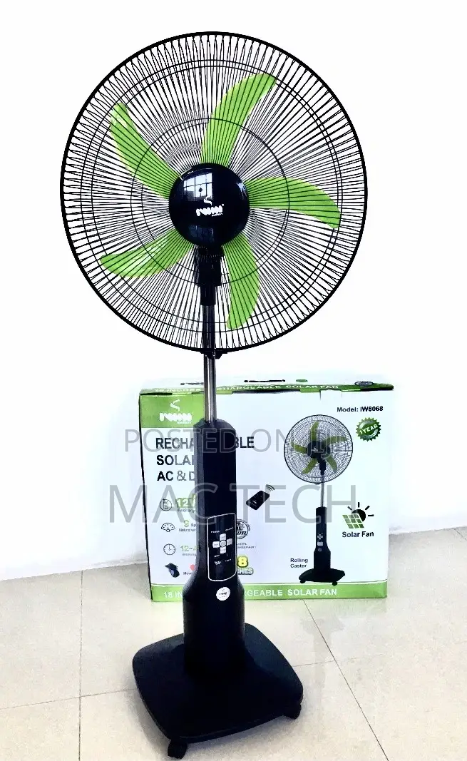 Iwin 18 Inches Rechargeable Fan