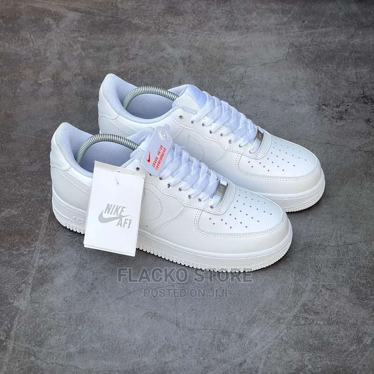 Original Nike Air Force 1 Low White Black Sneakers