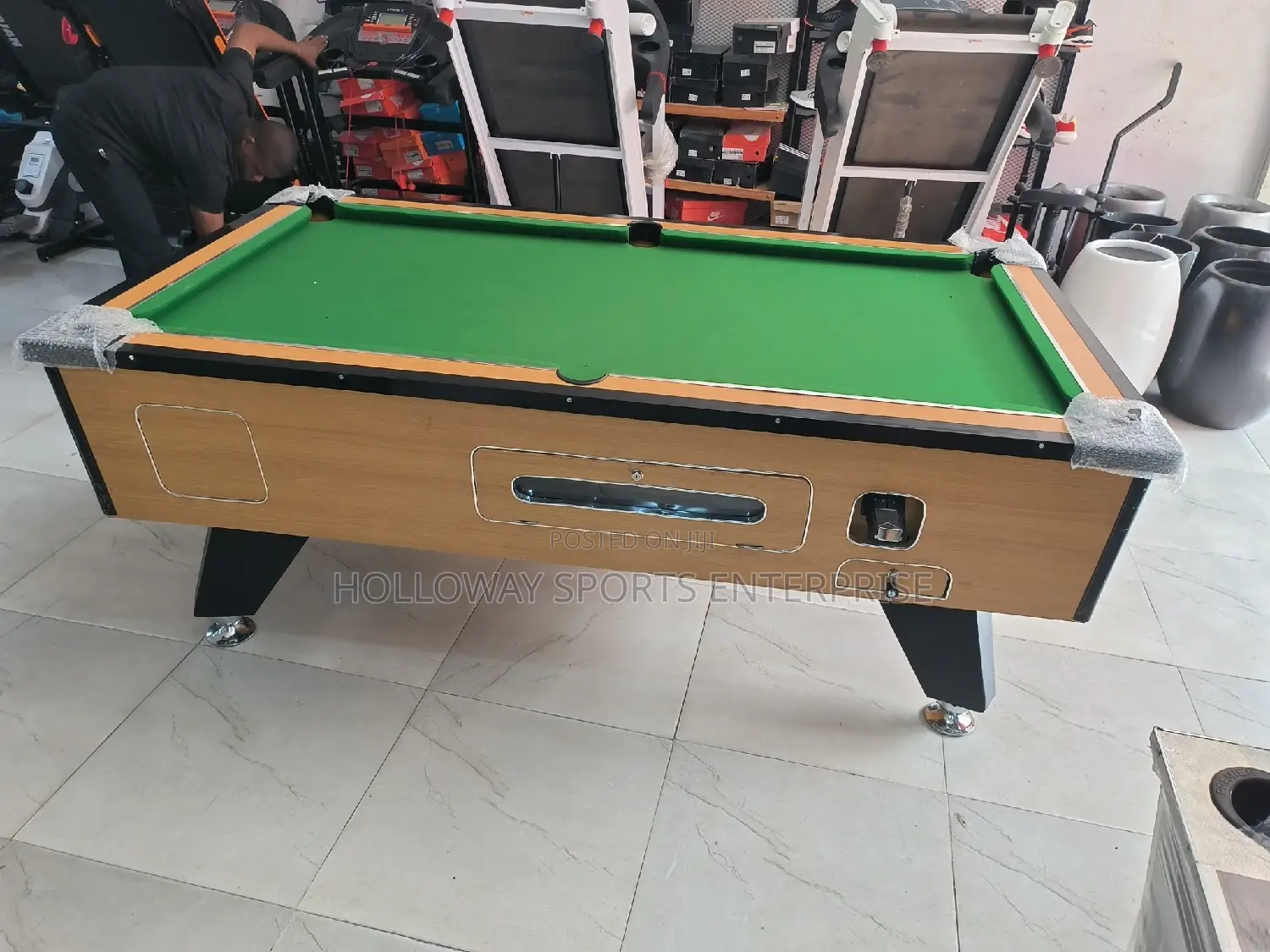 7ft Snooker Table Coin Operated Blue