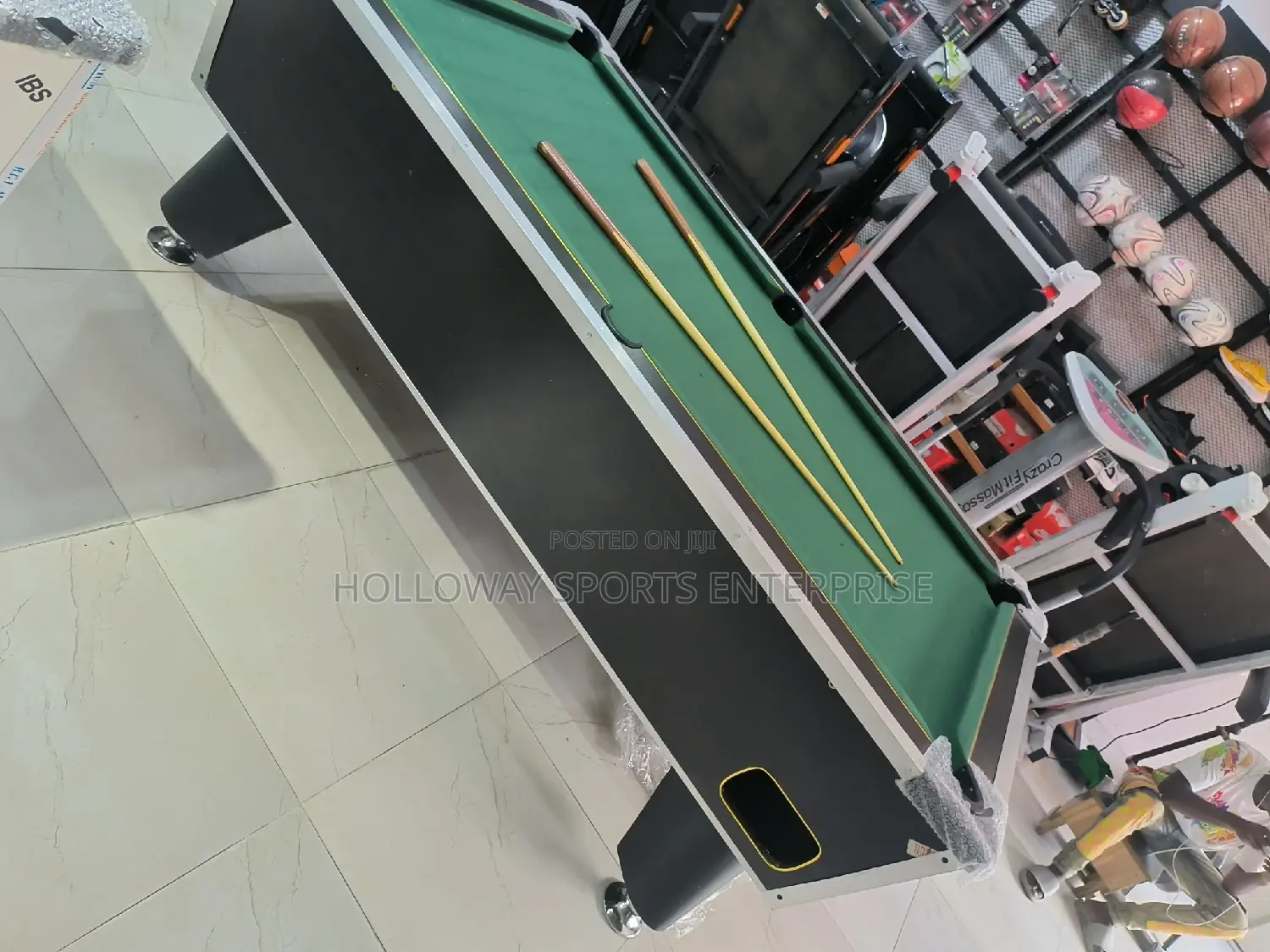 7ft Coin Operated Snooker Table With Free Accessories Green