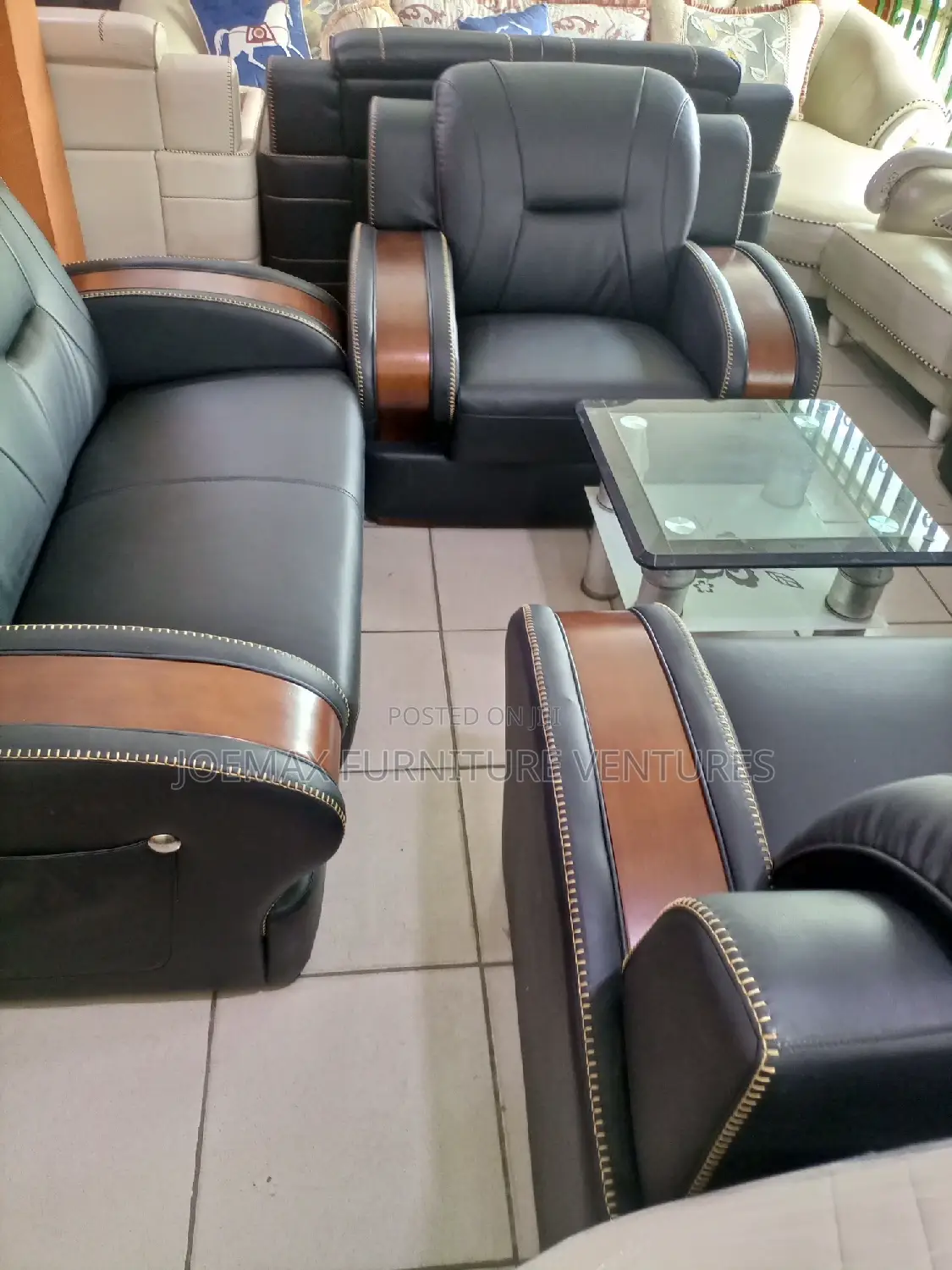 Modern 7 Seater Living Room Living Leather Sofa Imported.