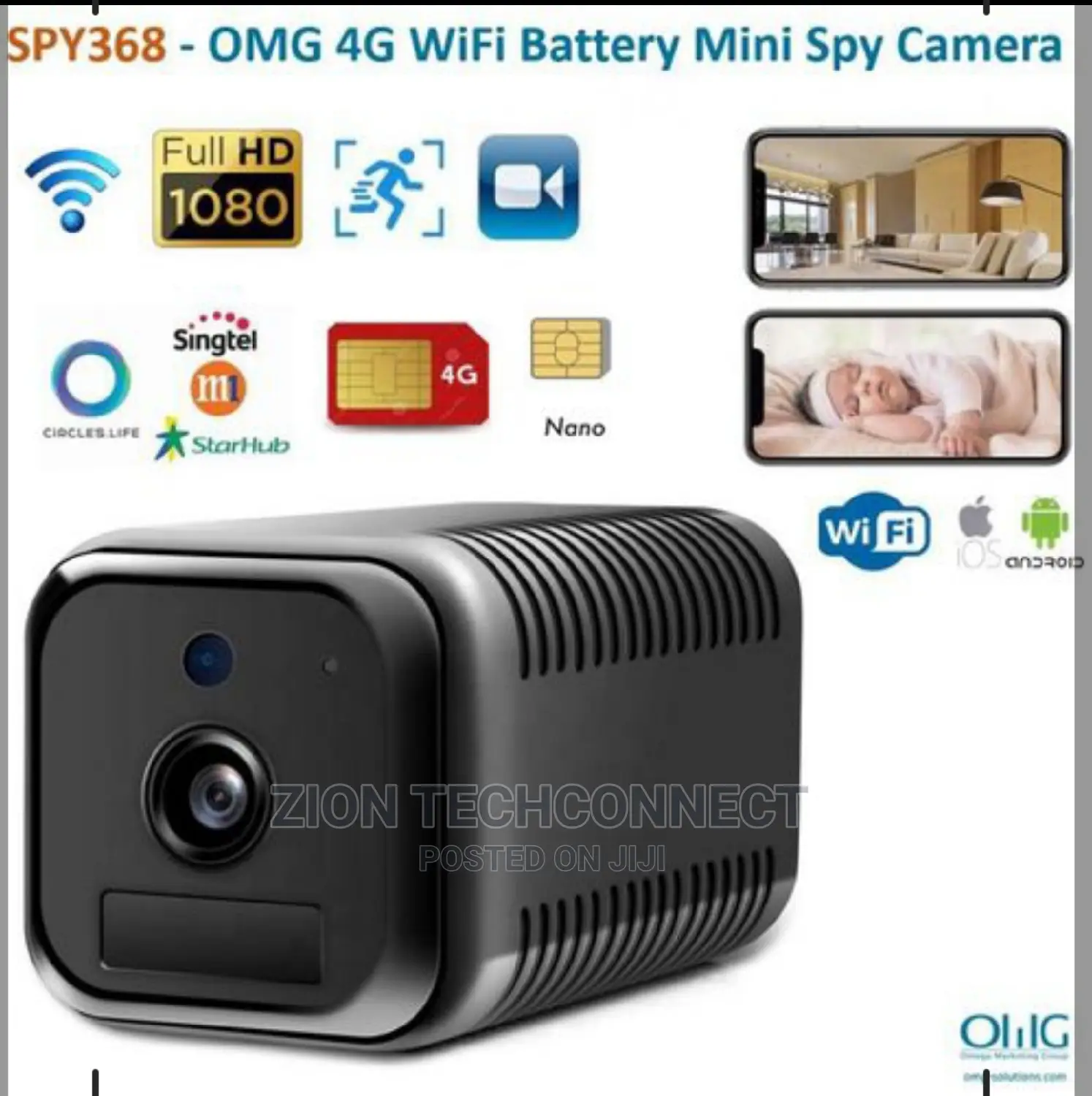 SIM Card 4G 1080p Hd Battery Surveillance Ip Camera