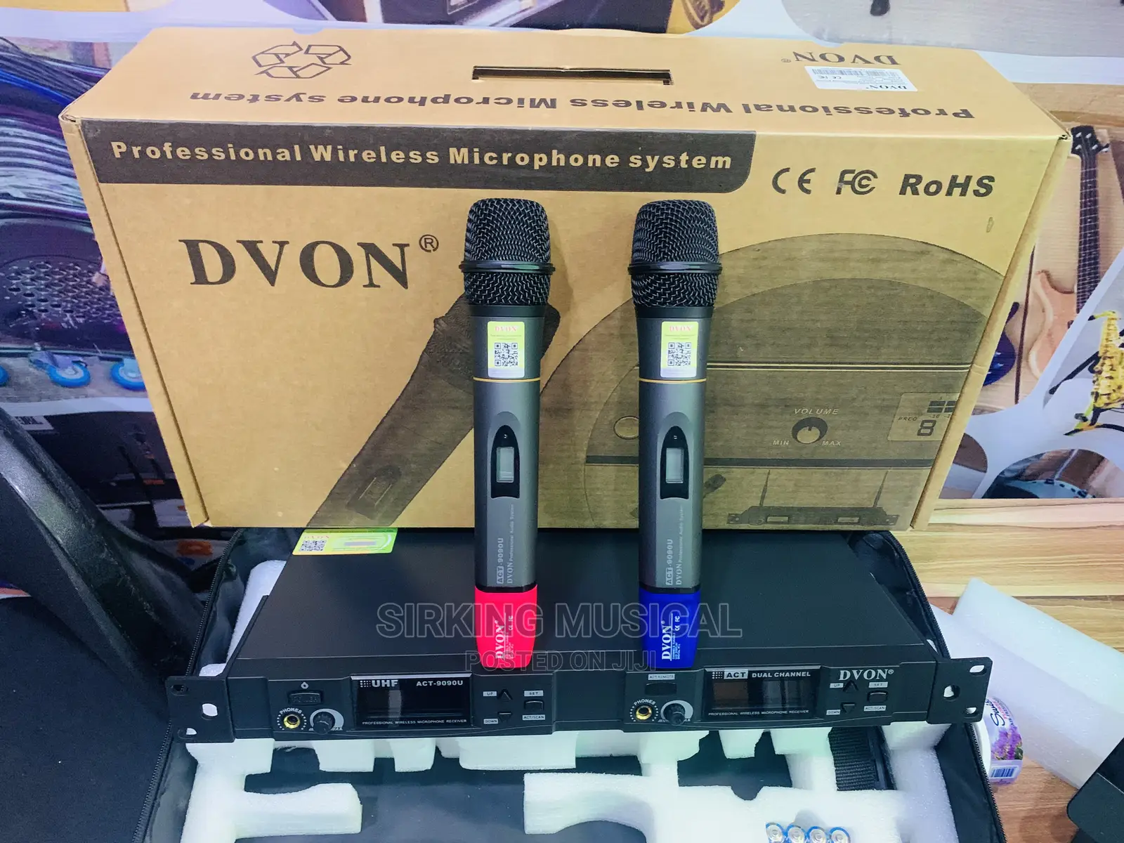 Original SM 9090 DVON Wireless Microphone Double Handle