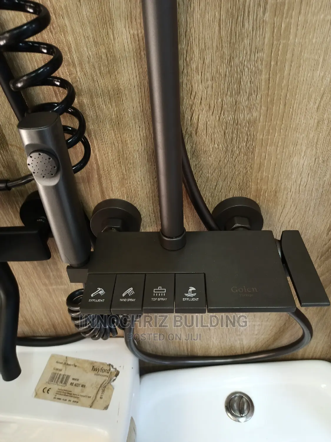 Grey Piano Shower Mixer (G8627S)