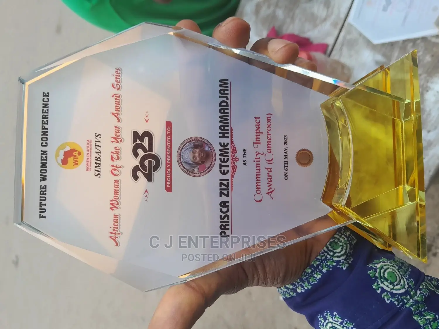 Glass Award Plaque X9
