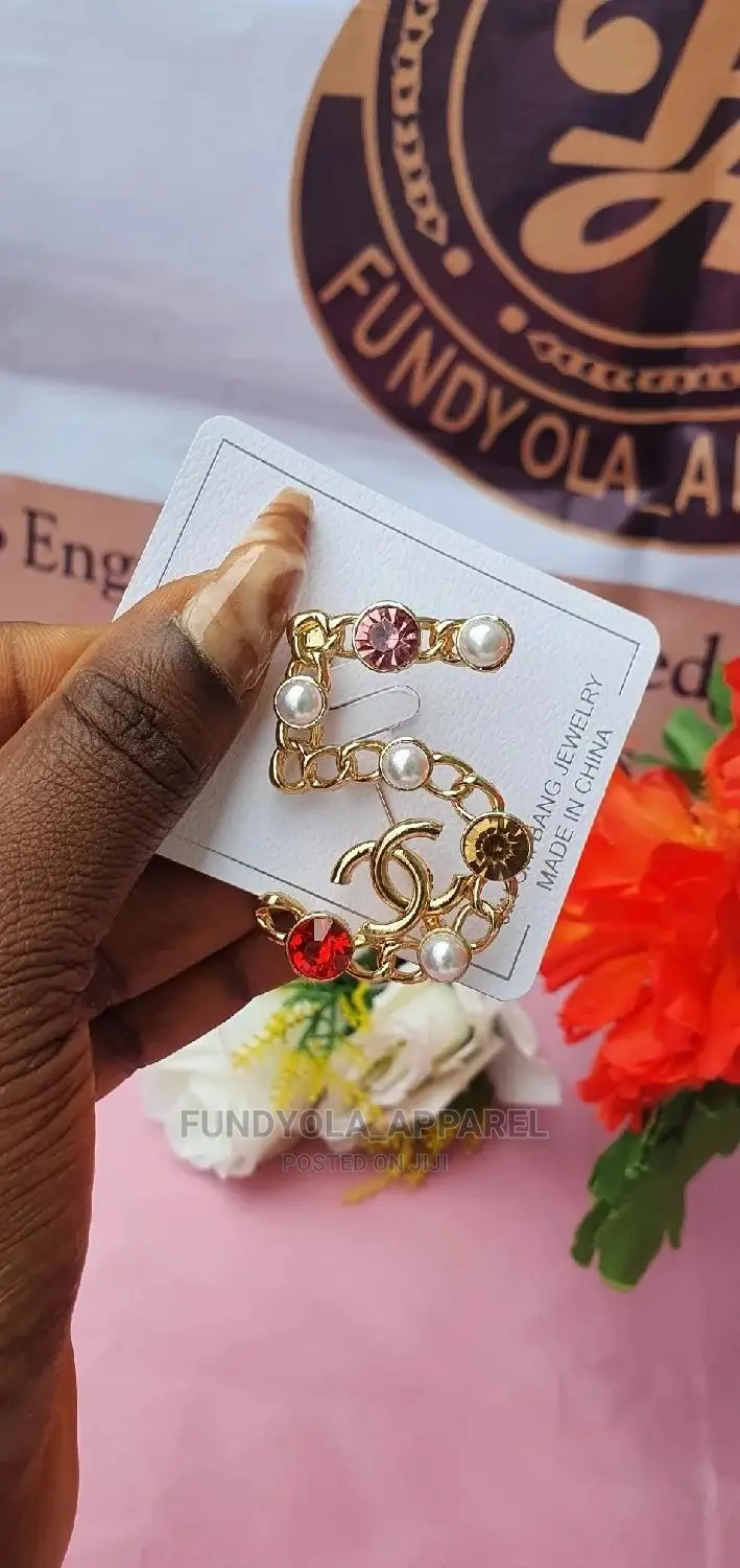 Gold Female Brooch