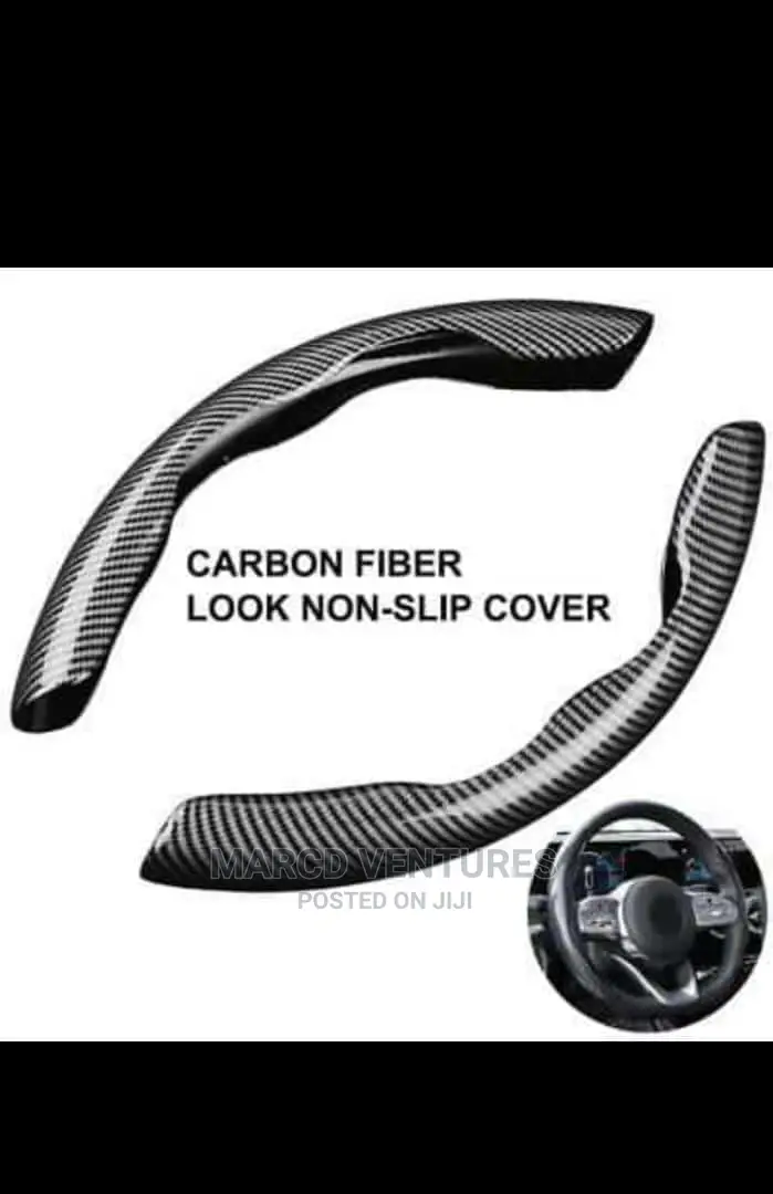 Carbon Fiber Black Steering Wheel Grip