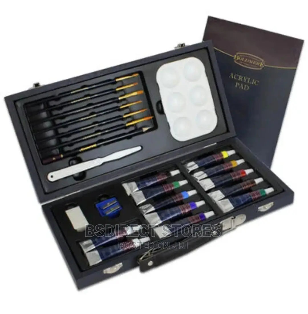 Boldmere Professional Acrylic 25 Set With Wooden Carry Case
