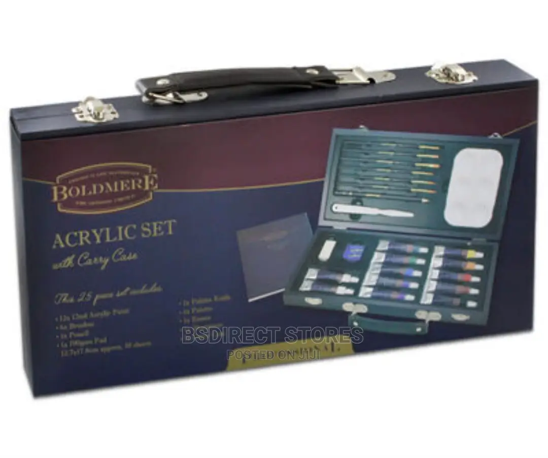 Boldmere Professional Acrylic 25 Set With Wooden Carry Case