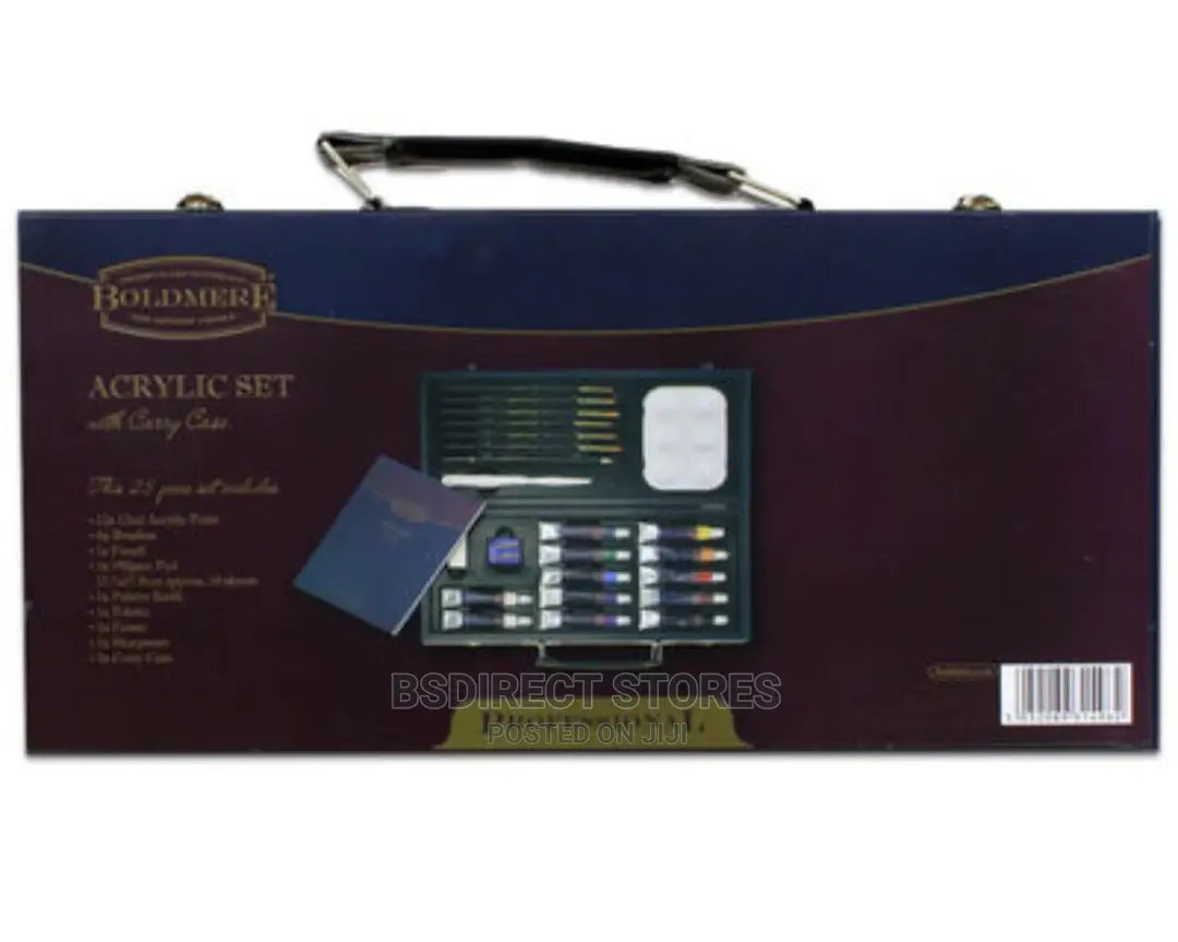 Boldmere Professional Acrylic 25 Set With Wooden Carry Case
