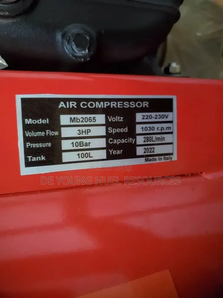Air Compressor 100L 10bar Italian