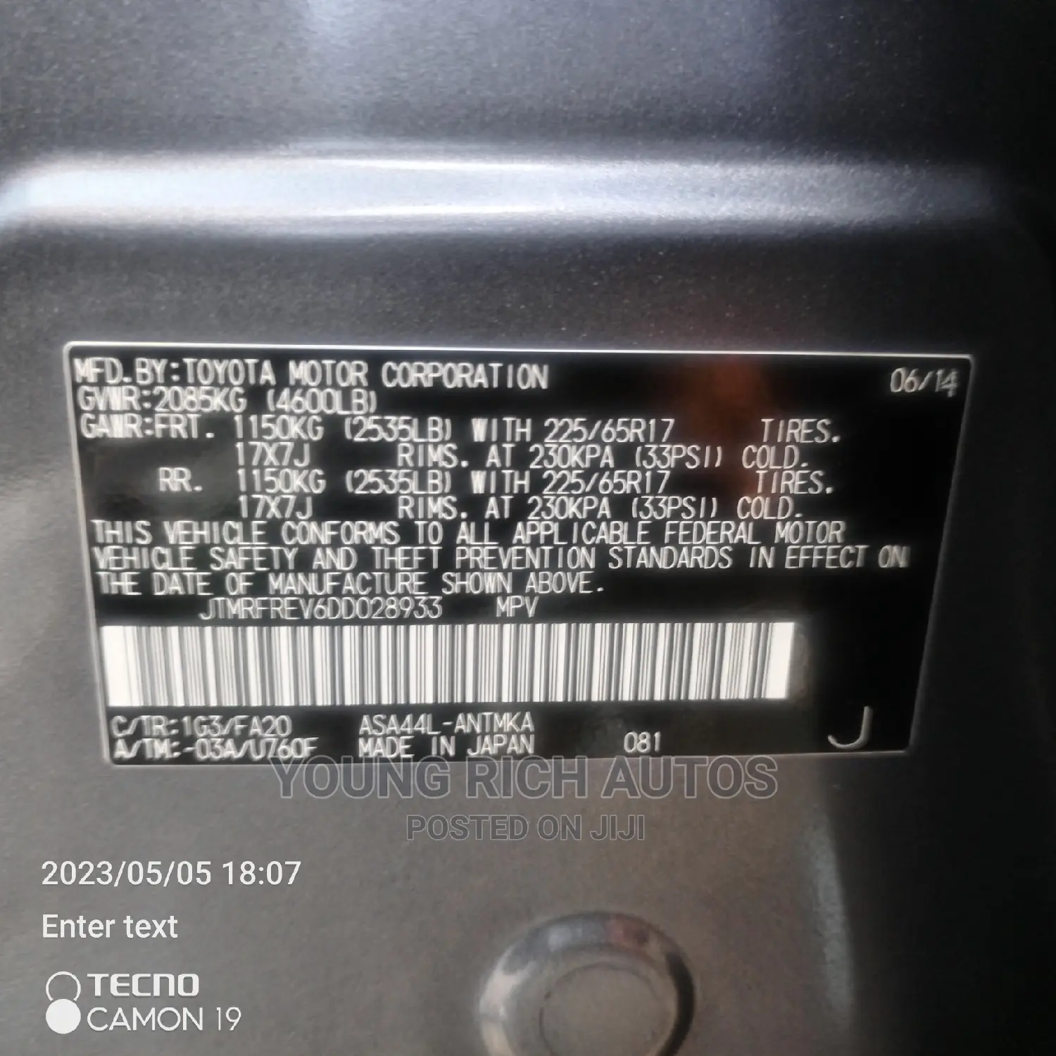 Toyota RAV4 2014 Gray