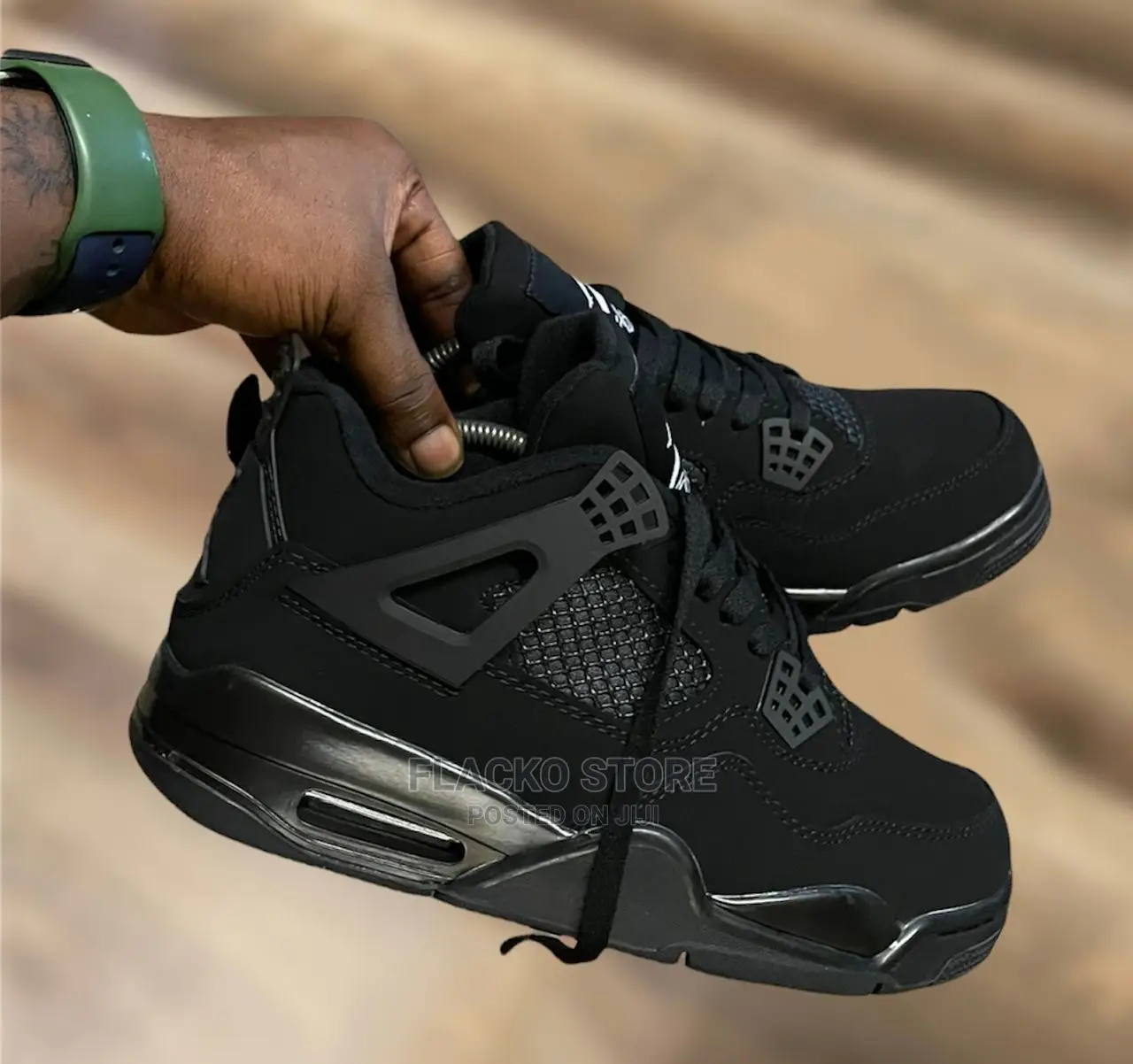 Original Air Jordan IV Retro Og Black Cat Sneakers