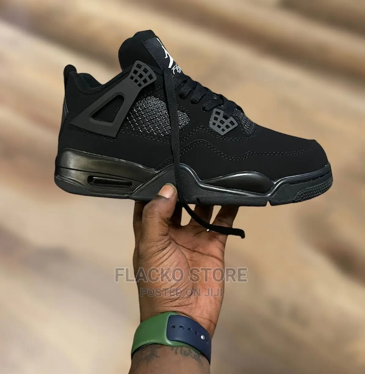 Original Air Jordan IV Retro Og Black Cat Sneakers