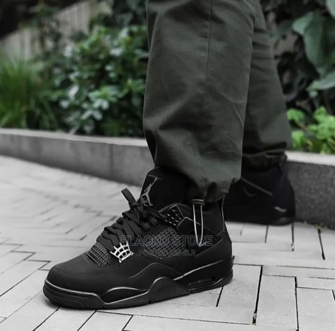 Original Air Jordan IV Retro Og Black Cat Sneakers