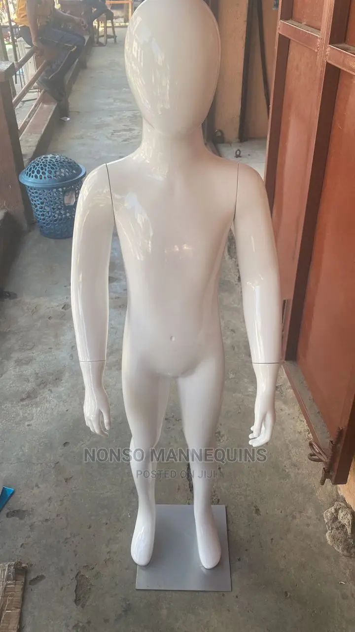 Age 6 Years Upwards Unisex Glossy White Kids Mannequins