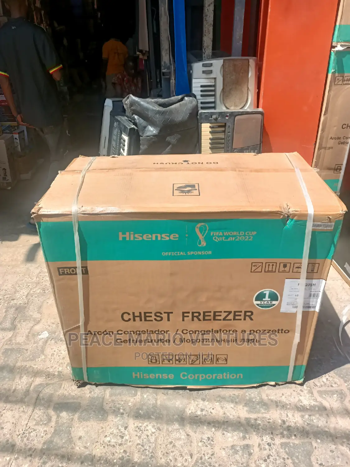 Original Hisense Deep Freezer 250L With Transparent Glass.