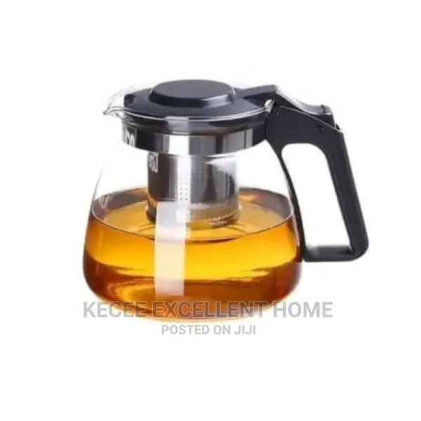 Glass Teapot Set With 4 Tea Cup - 900ml