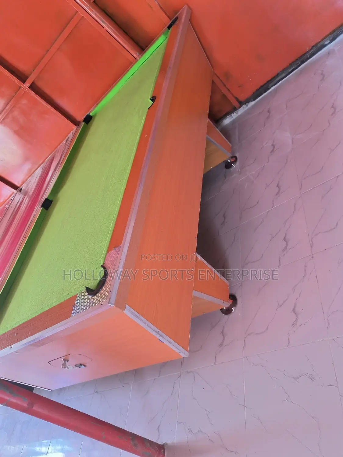 7ft Light Green Top With Yellow Body Snooker Table