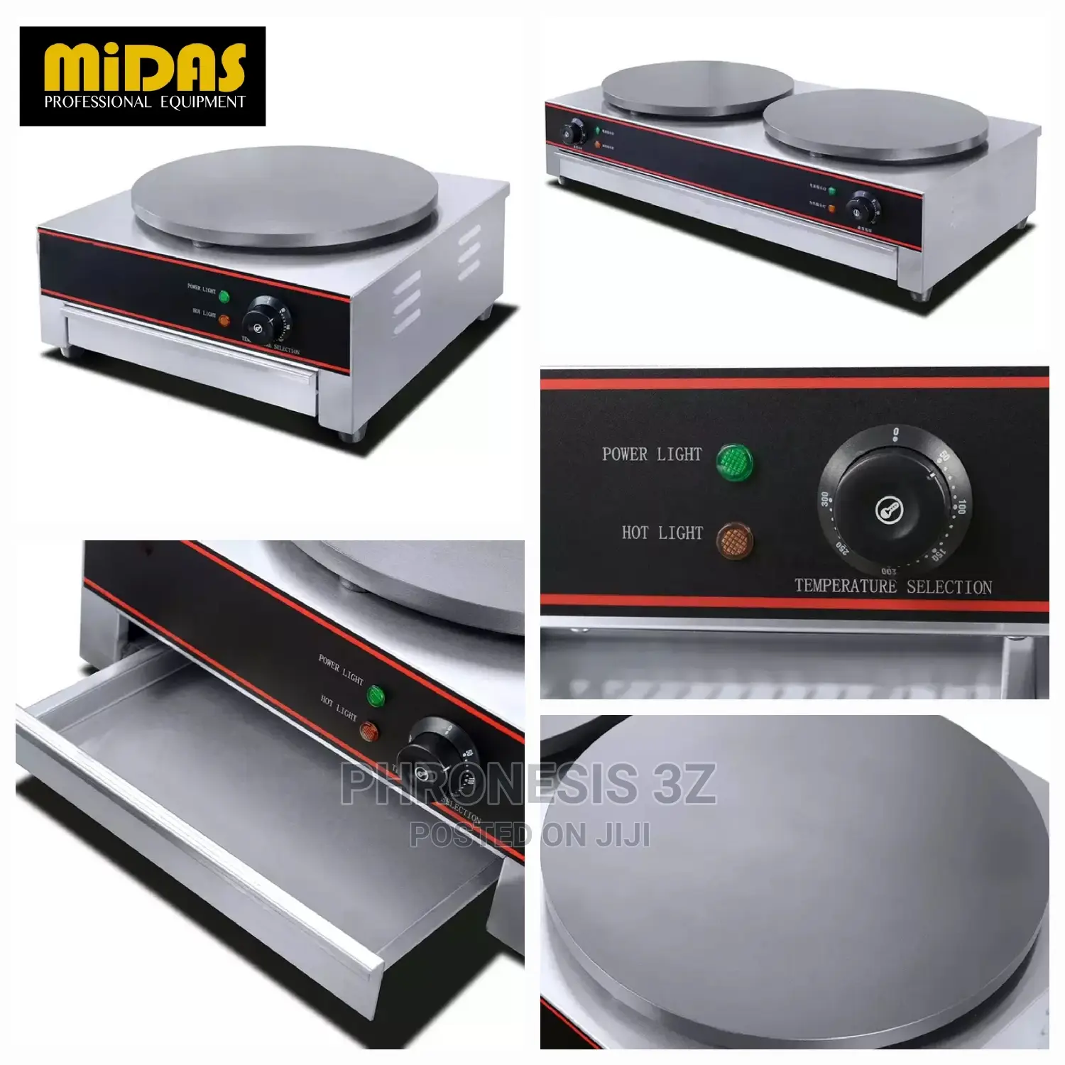 Electric Crepe Maker (1 or 2 Plates)