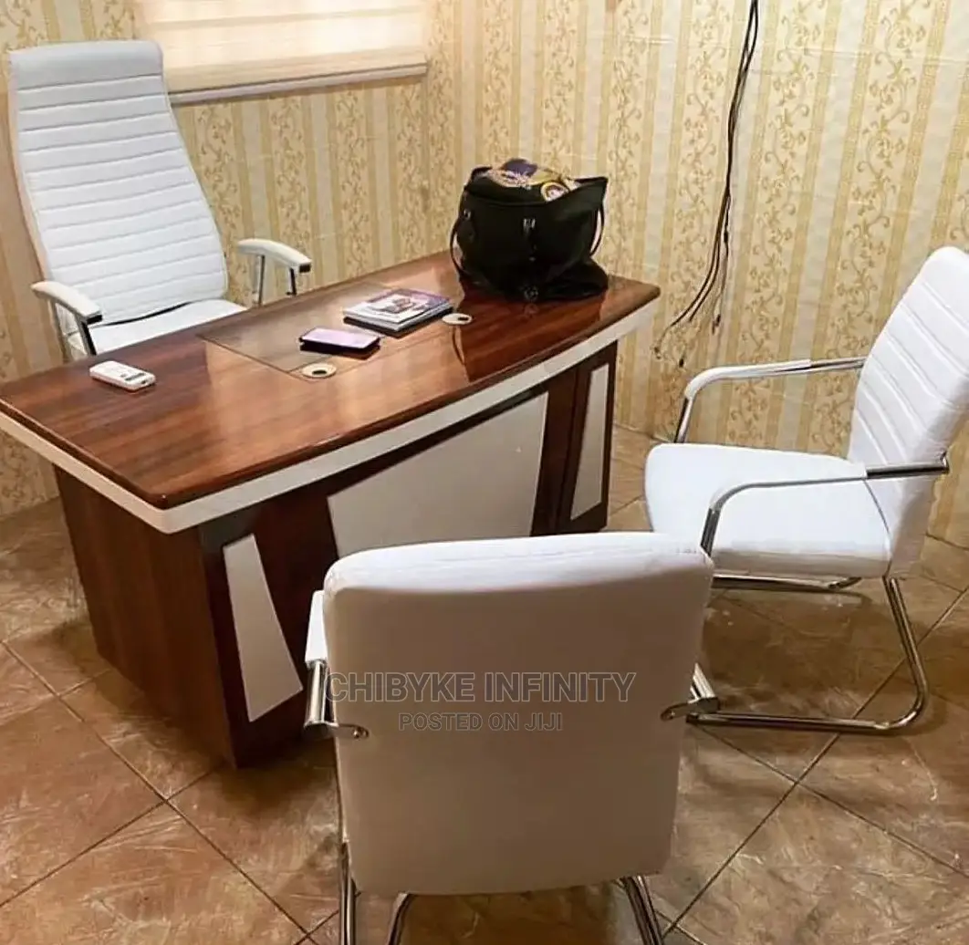 Executive Office Table, Executive Office Chair and 2 Executi