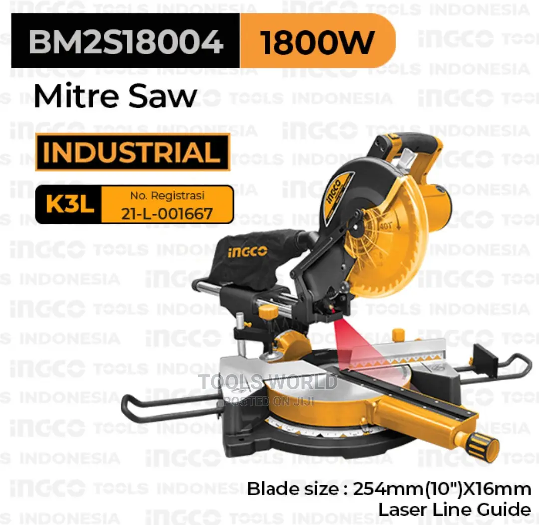 Ingco Mitre Saw 1800W With Laser Guidebm2s18004