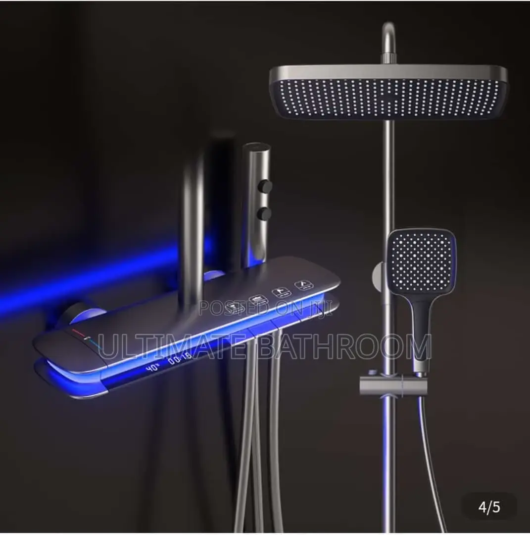 High Quality Grey Colour Thermostatic Standing Shower Mixer