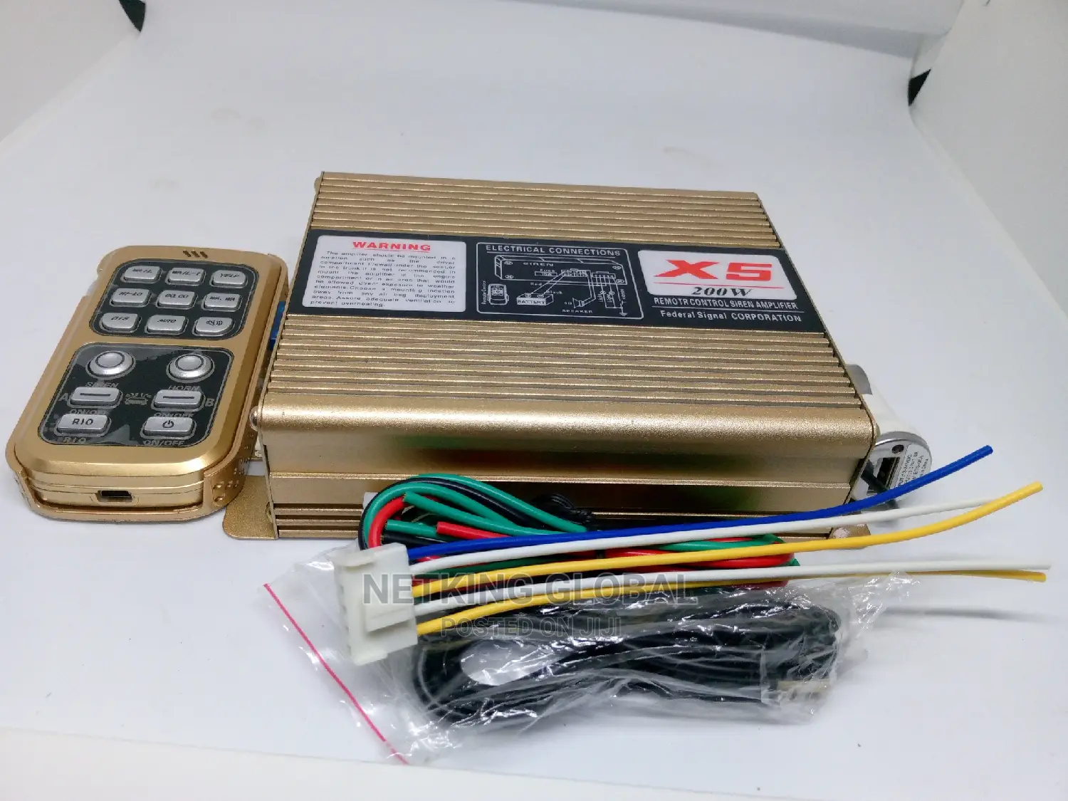 Remote Control Siren Amplifier X5 (200W)