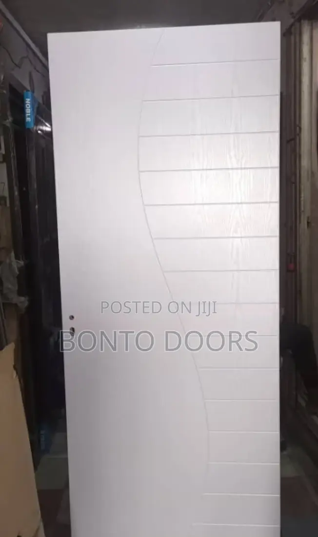 White Hard Wood Wooden Door