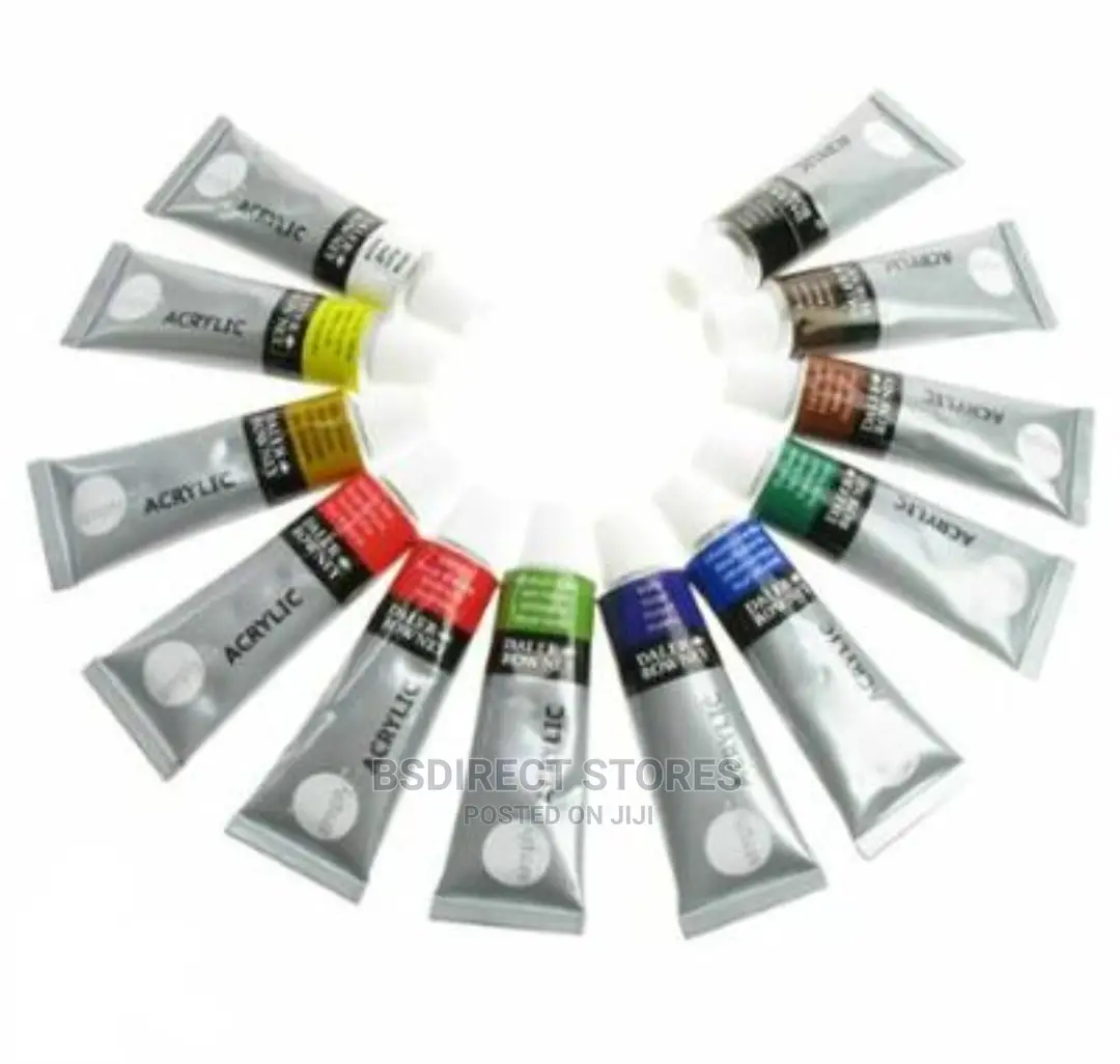 Daler Rowney 12 Ml Acrylic Paint Set, 12 Assorted Colours