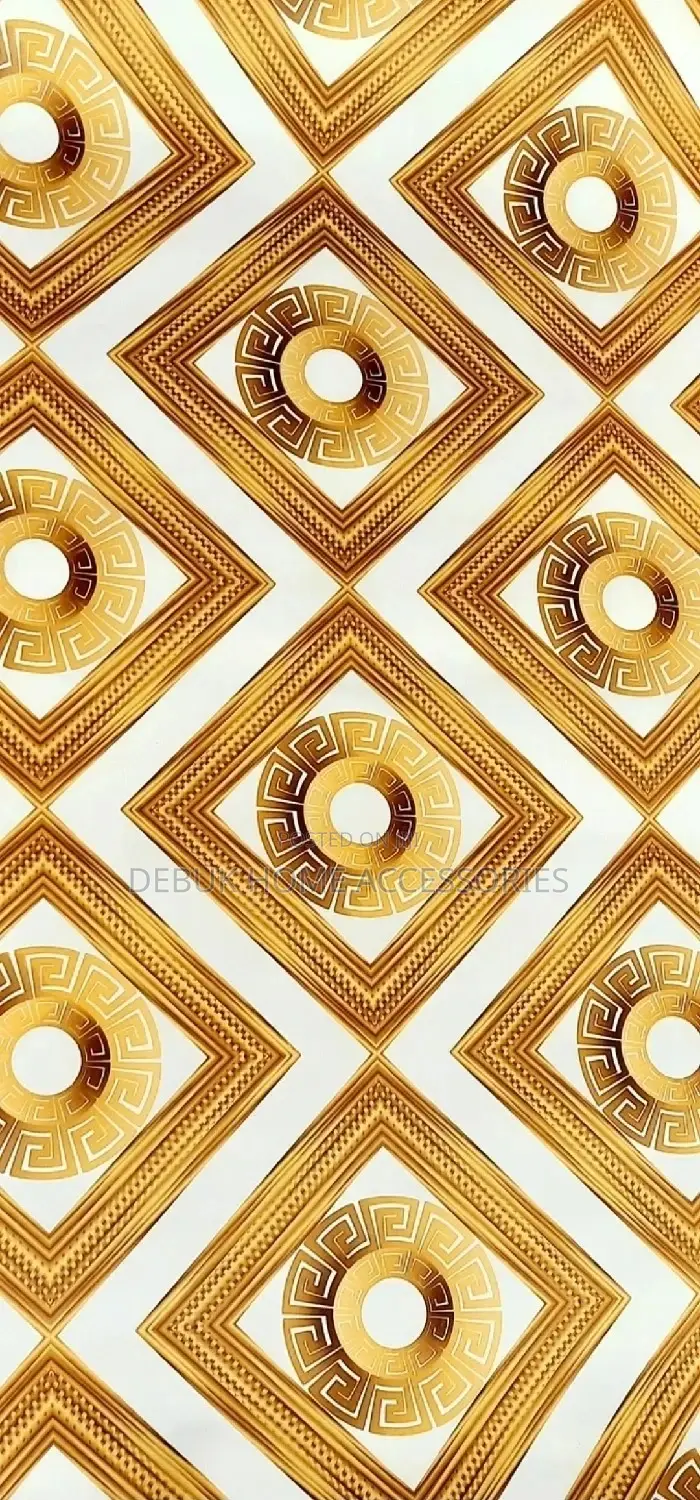 White and Gold Wallpaper Design