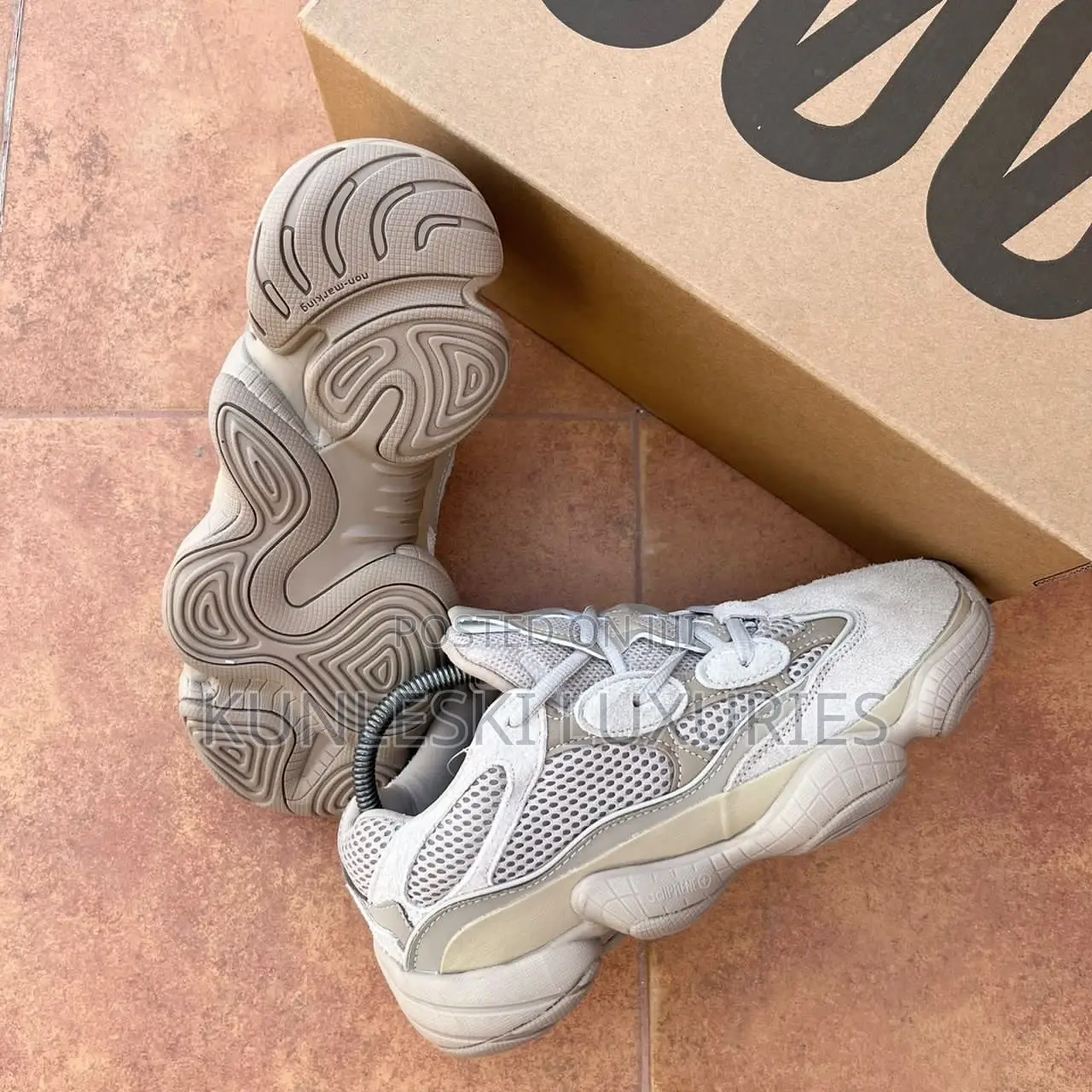 Original Adidas Yeezy 500 Desert Rat Sneakers